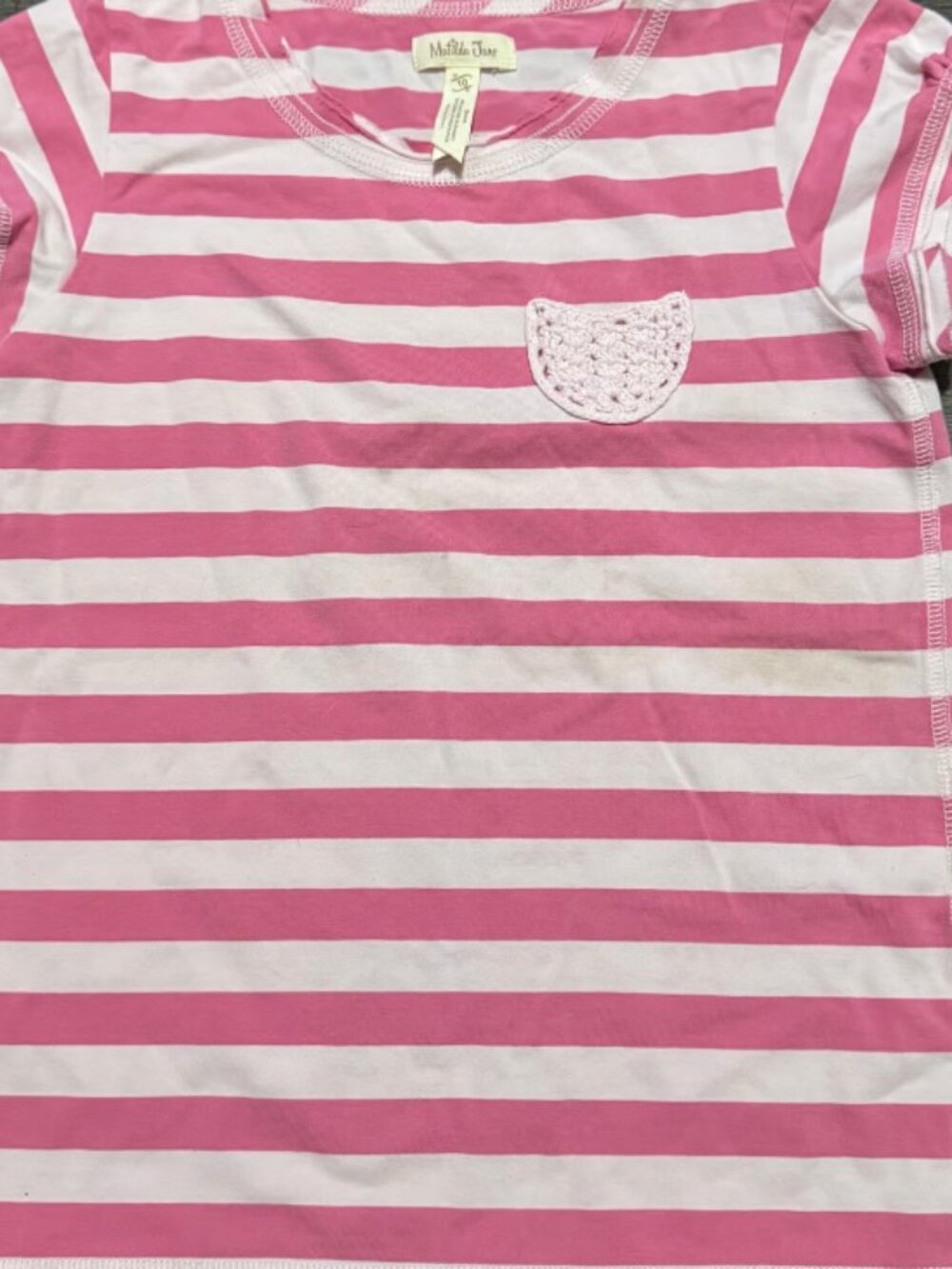 Matilda Jane girls pink stripe top size 10